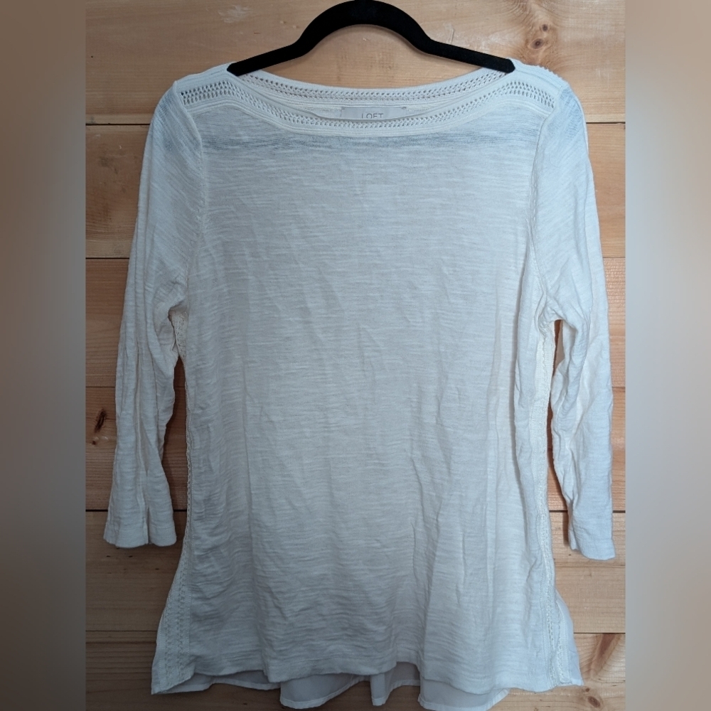 Ann Taylor Women's White , Super Cute Detail..38/40 Bust
